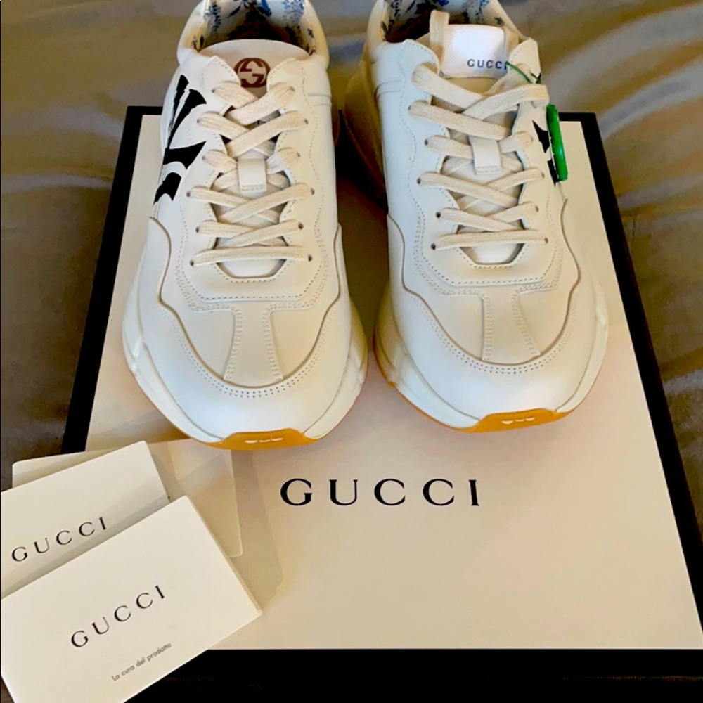 NWT Authentic Gucci Rhyton NY Yankees Sneakers